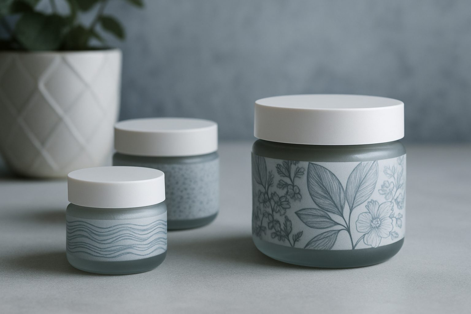 Skincare jars